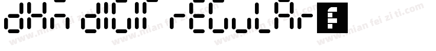 DXM DIGIT Regular字体转换